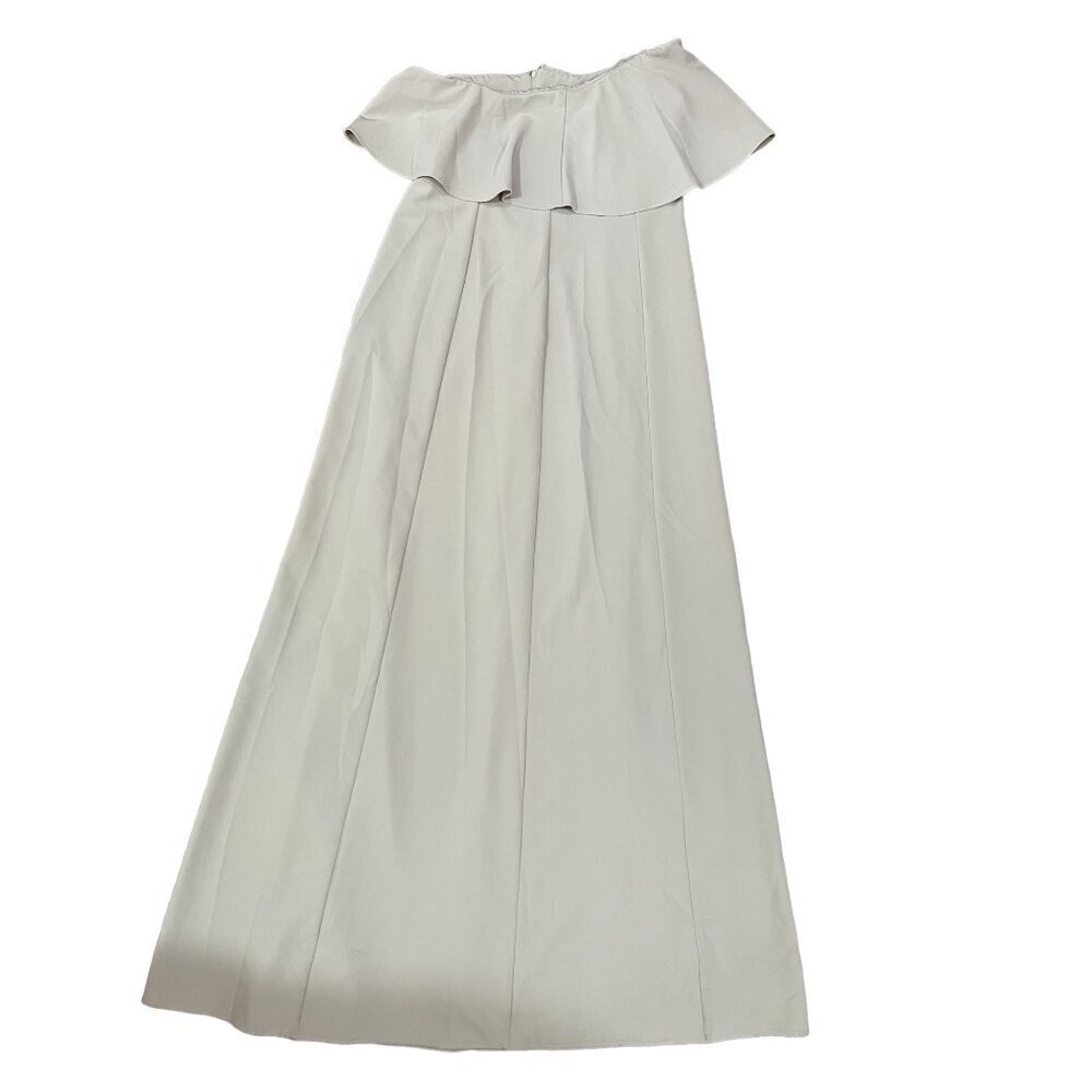SHOW ME YOUR MUMU STRAPLESS MAXI DRESS STONE BRIDEMAID SUMMER WEDDING LG - Picture 5 of 8